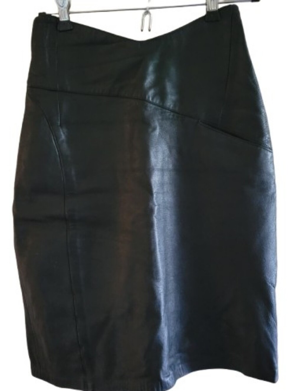 Forenza Womens Black 100% Leather Pencil Skirt Size 4